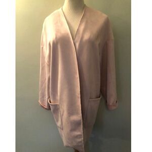 🆕 [Joan Vass] Light Pink Faux Leather Jacket Sz: L